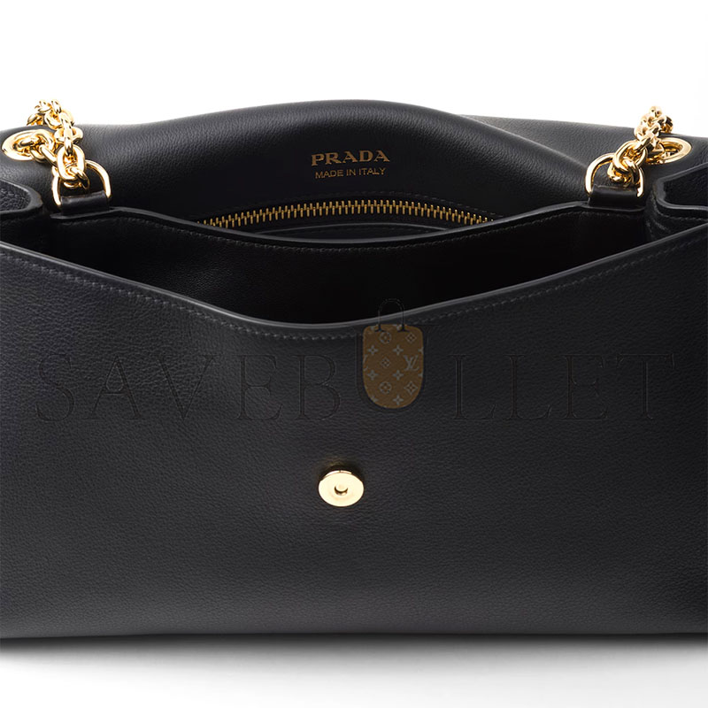 PRADA DOUX MEDIUM LEATHER SHOULDER BAG 1BD371 (29*16*9.5cm)
